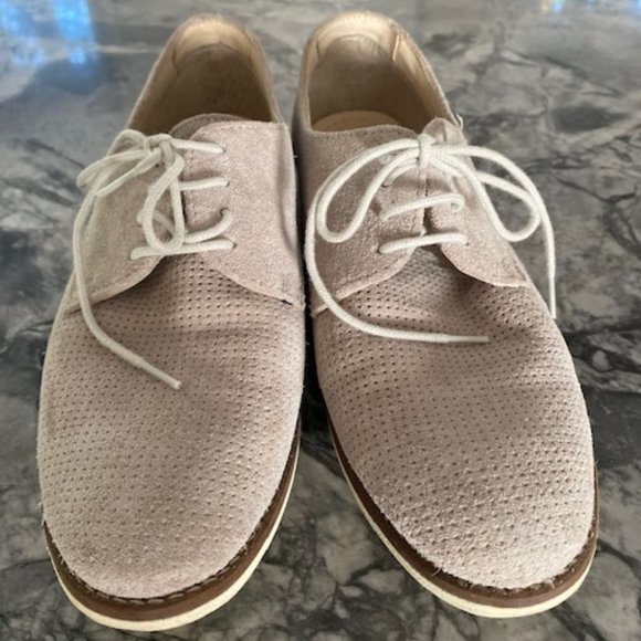 Steve Madden Suede Oxfords light grey - Picture 1 of 7